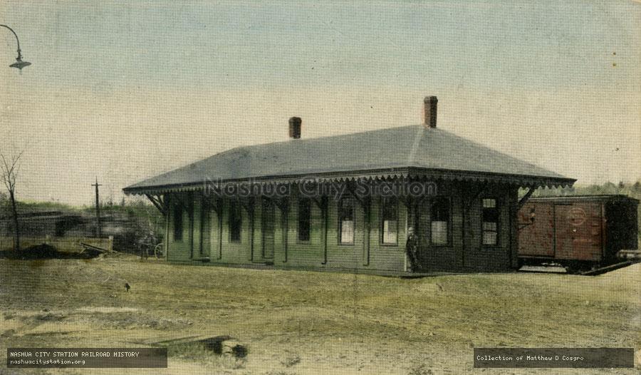 Postcard: Boston & Maine Station, Merrimac, Massachusetts